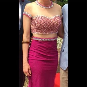 Milano beaded two piece, formal, prom, wedding